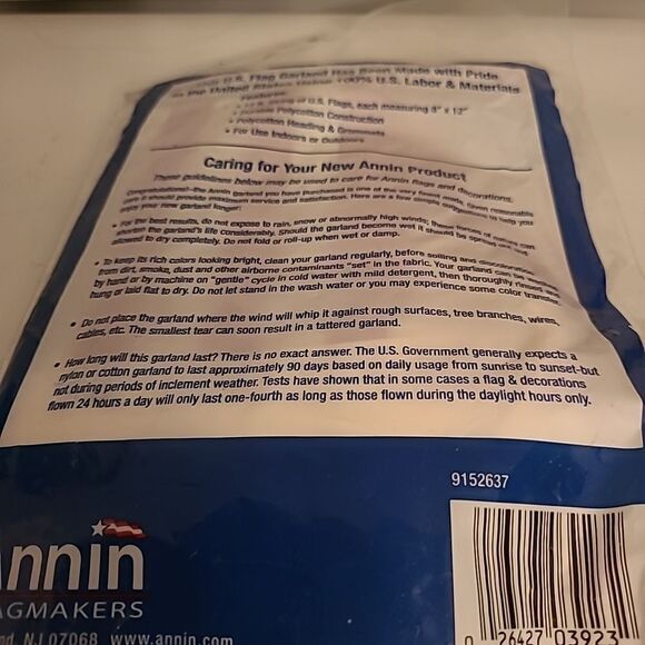 U.S.Flag Garland - Picture 2 of 2